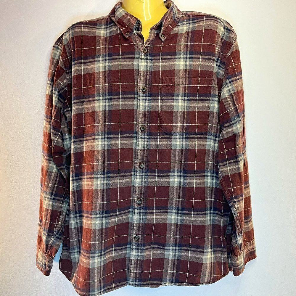 Eddie Bauer Men's Relaxed Fit Flannel Shirt - Size XL